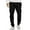 Black, variant on Chiccall Men's Cargo Sweatpants Fleece Elastic Bottom Joggers Drawstring Elastic Waisted Casual Athletic Jogging Pants with Pockets