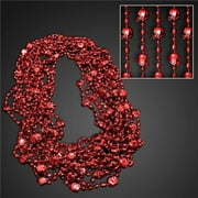 Blinkee Football Helmet Bead Necklaces - Red - Pack of 12