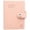 Pink, variant on Passport Size Leather Notebook, A7 Mini Travel Journal, Faux Leather Diary with Snap Closure, Portable Pocket Notebook for Travelers, Office Notes, Daily Planner Use