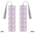 thumbnail image 2 of Kdxio Violets Flowers Print Metal Tassel Bookmarks,Perfect Gift for Art Lovers and Bookworms Metal Bookmarks for Women, 2 of 8