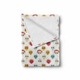 thumbnail image 2 of Dia De Los Muertos Soft Flannel Fleece Throw Blanket, Ornamental Skull Designs Traditional Pattern on Plain Backdrop, Cozy Plush for Indoor and Outdoor Use, 70" x 90", Multicolor, by Ambesonne, 2 of 6