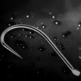 thumbnail image 4 of relayinert 30 pcs / Box Steel Fishing Hooks 1-10 # Non-Barbed Fishhook Black Flat Carp white 10mm 1Set, 4 of 6