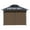Brown, variant on BPS 10'x10' Gazebo Replacement Curtain, Universal 4-Privacy Panel, Outdoor Gazebo Sidewalls with Zipper for Garden, Patio, Yard (Curtains Only)