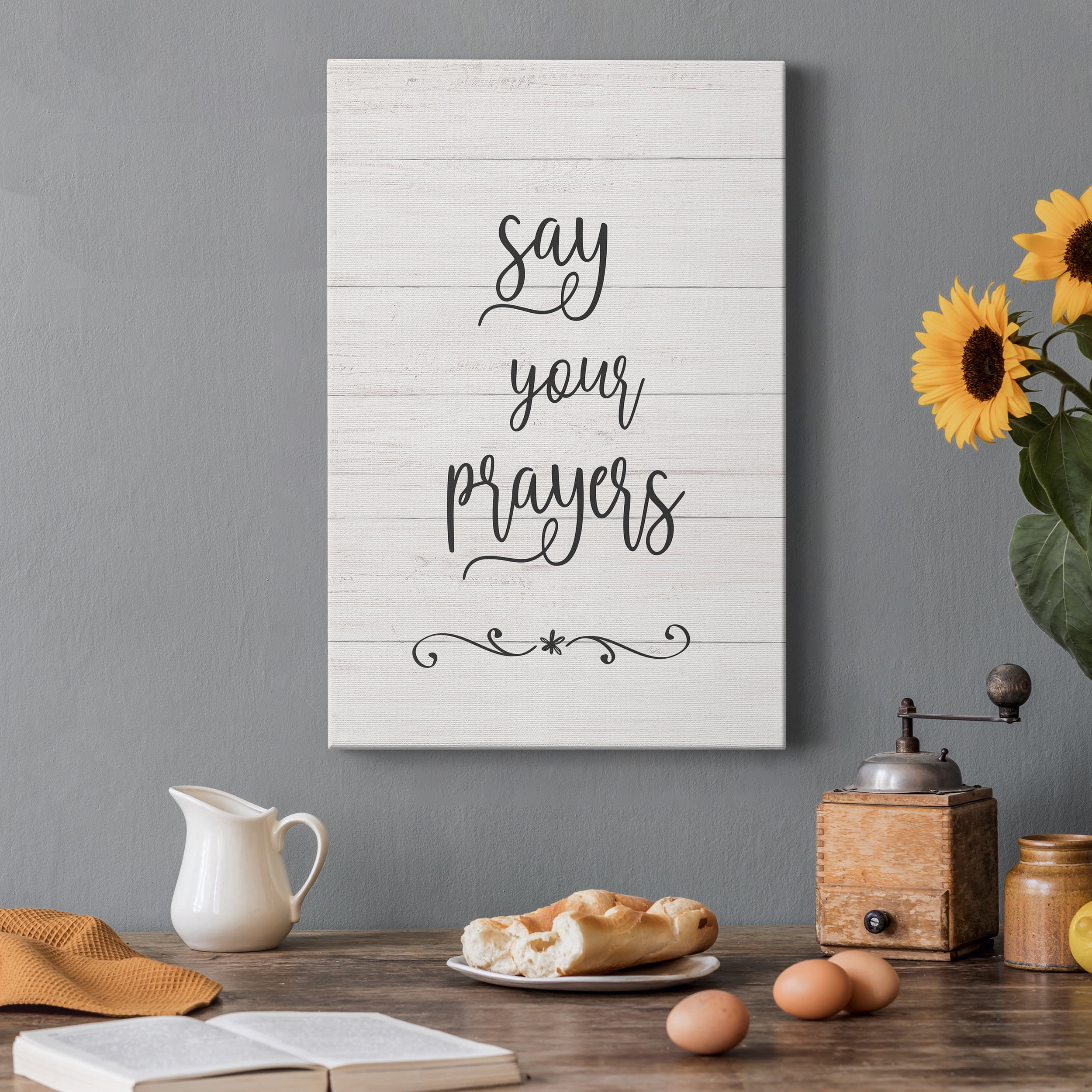 Say Your Prayers Premium Gallery Wrapped Canvas - Ready to Hang - 18 x 27