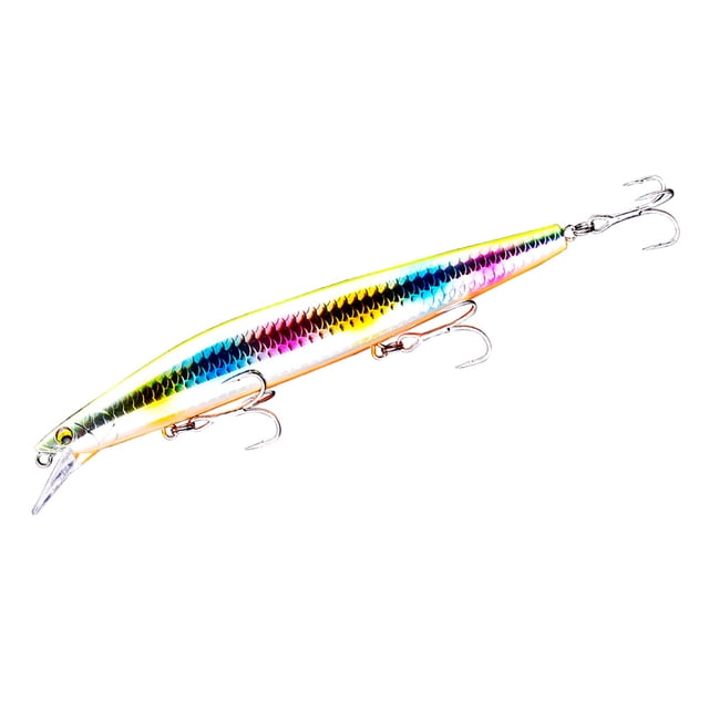 Señuelos de pesca de 15 cm, cebo duro de 27 g con anzuelo triple realista
