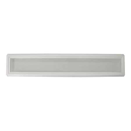 Transom Window 12" x 72" Double Pane Tempered Low-E Clear Glass PVC Frame