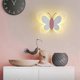 thumbnail image 3 of Indoor LED Wall Light with Switch, 14W Wall Lamp Bedroom for Boys and Girls, Pink Butterfly Bedside Sconce Wall Lighting with 3 Adjustable Color Tempe, 3 of 3
