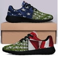 thumbnail image 3 of Memorial Day Field Of Crosses Memorial For Fallen Soldiers Shoes Sneakers Black Size 11.5, 3 of 7