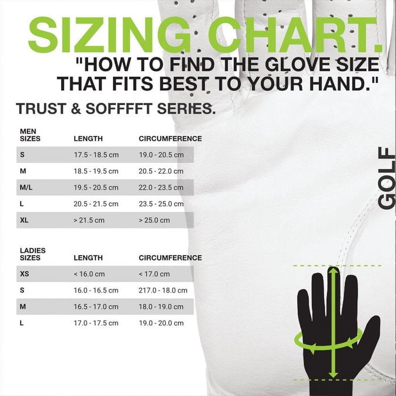 HIRZL Men's Golf Gloves - Trust Hybrid, Leather, Grippp Technology,Left Hand Pack of 5