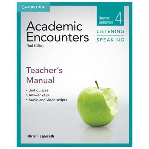 Academic Encounters Level 4 Teacher's Manual Listening and Speaking