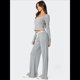 thumbnail image 5 of Conjuntos de 2 Piezas para Mujer, Conjuntos de Otoño, Chándales de Larga y Pierna , Conjuntos Casuales de Estar por Casa, Conjuntos A Juego Gris L, 5 of 10
