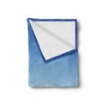 thumbnail image 2 of Winter Soft Flannel Fleece Blanket, Alone Winter Life of Tree in Snowy Environment Cold Lands Peace Tranquility Concept, Cozy Plush for Indoor and Outdoor Use, 60" x 80", White Blue, by Ambesonne, 2 of 5