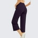 thumbnail image 4 of Pantalones de yoga cortos de cintura alta para mujer - Poliéster y spandex para uso diario y estilos de vida activos, 4 of 7