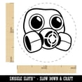 thumbnail image 2 of Gas Mask Hazmat Pollution Smoke Self-Inking Rubber Stamp Ink Stamper - Blue Ink - Medium 1 Inch, 2 of 7
