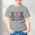 thumbnail image 2 of Boys Girls Round Neck Cotton Easter T Shirt Short Sleeve Grey 8Y-9Y, 2 of 4