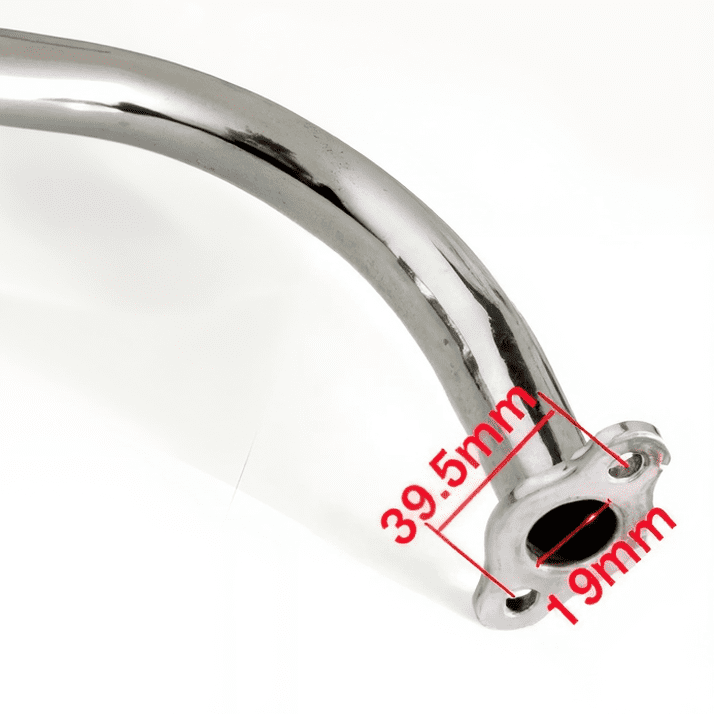 Tuyau D'échappement Chromé Pour Moto 49cc 66cc 80cc - Silencieux Intégré, Facile à Installer - 5