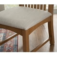 thumbnail image 3 of Linon Stanton Dining Chairs, Set of 2, Brown Finish with Beige Fabric, 3 of 11