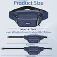 thumbnail image 2 of Bocaoying 2 Pack Multi-Pockets Fanny Packs for Men Women, Crossbody Bag Waist Bag with 6-Zipper Pockets and Adjustable Straps, Water Repellent Bum Bag for Outdoors Sports Travel Hiking Running, 2 of 7