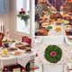 thumbnail image 5 of Camino de mesa navideño Camino de mesa bordado Decoración de copos de nieve Mantel navideño Mantel clásico para el hogar Mantel decorativo Decoración de fiesta, 140 x 30 cm (blanco) Sin platos ni cub, 5 of 5