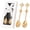 Gold, variant on Giaone 2Pcs Coffee Spoons Crown-Shape Dessert Spoons Long Handle Tea-Spoons for Home