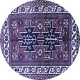 thumbnail image 1 of Ahgly Company Machine Washable Indoor Round Persian Blue Traditional Area Rugs, 7' Round, 1 of 4
