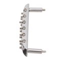 thumbnail image 4 of Guitars Tailpiece, Easy Tuning Metal Accurate Electric Guitar Bridge Pretty Design Firm Fixing 6 String  For Jazzmaster Silver, 4 of 8