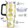 thumbnail image 3 of Lemon 40oz Stainless Steel Vacuum Insulated Tumbler with Lid and Straw for Water Iced Tea Coffee Smoothie and More, 3 of 7