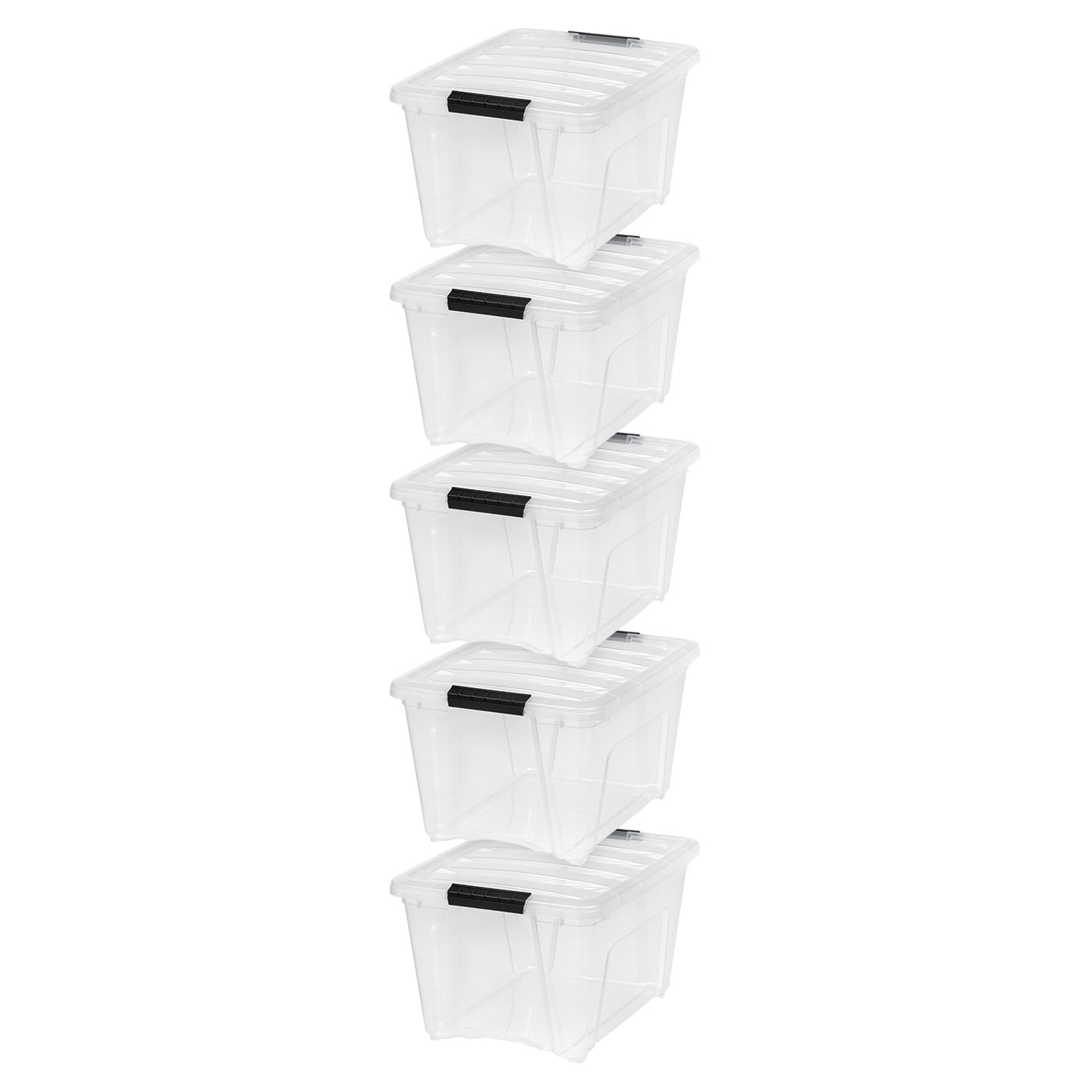 Iris 32 Qt Storage Boxes with Latches - Single and 5 Pack Options Available! Images Iris 32 Qt Storage Boxes with Latches - Single and 5 Pack Options Available!