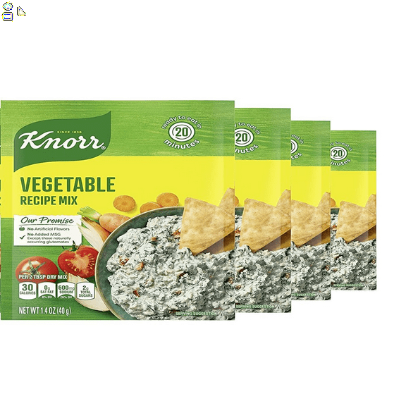 Knorr Soup Mix and Recipe Mix for Soups, Sauces and Simple Meals Vegetable No Artificial Flavors 1.4 Oz, Pack of 4 souphold