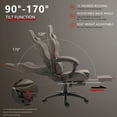 Free Shipping! Dowinx PU Leather Gaming Chair with Massage Lumbar