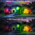 thumbnail image 2 of Lámpara de pared Indmird, 50 W, RGB, control remoto y control de aplicaciones, 2 of 8