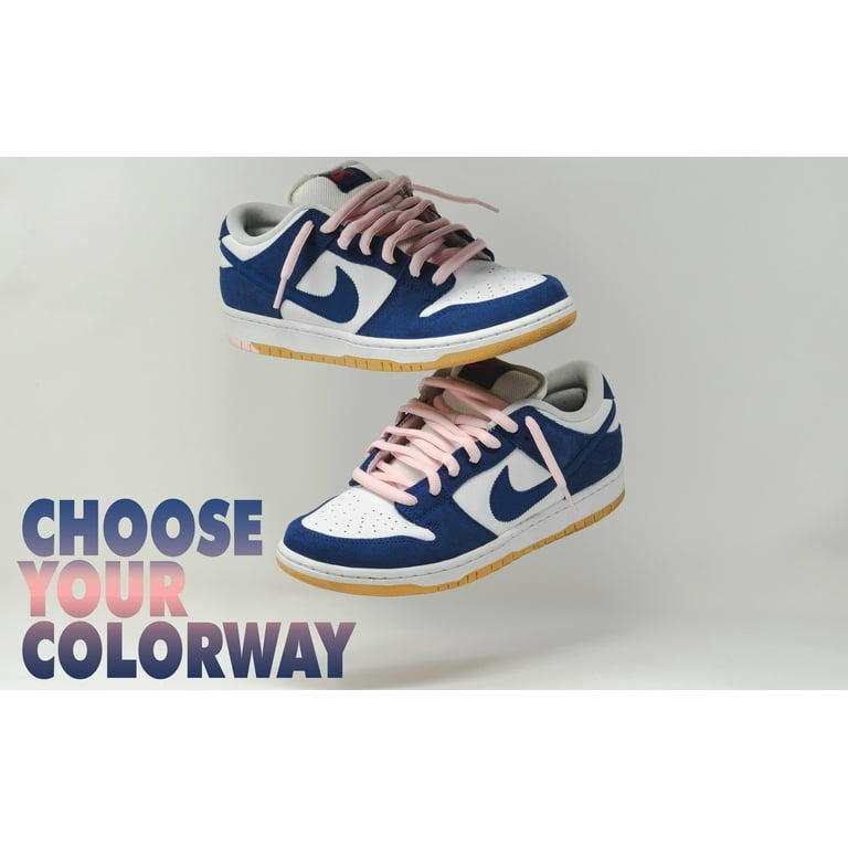 LitLaces Premium Fat Oval Ultra Wide Replacement Shoelaces for Nike Dunk SB Foamposite Fits Lows and Highs