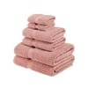 Superior Hymnia Egyptian Cotton 6-Piece Towel Set, Tea Rose