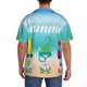 thumbnail image 3 of Balery Hello Summer Gnome 1 Camisa Casual de Manga Corta con Botones para Hombre, Texturizada, Estilo Cubano, para Playa, Verano-X-Large, 3 of 5