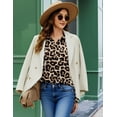 thumbnail image 4 of Zeagoo Button Down Shirts for Women Floral Blouses Business Casual Long Sleeve Shirts Dressy Printed Spring Fall Clothing, 4 of 8