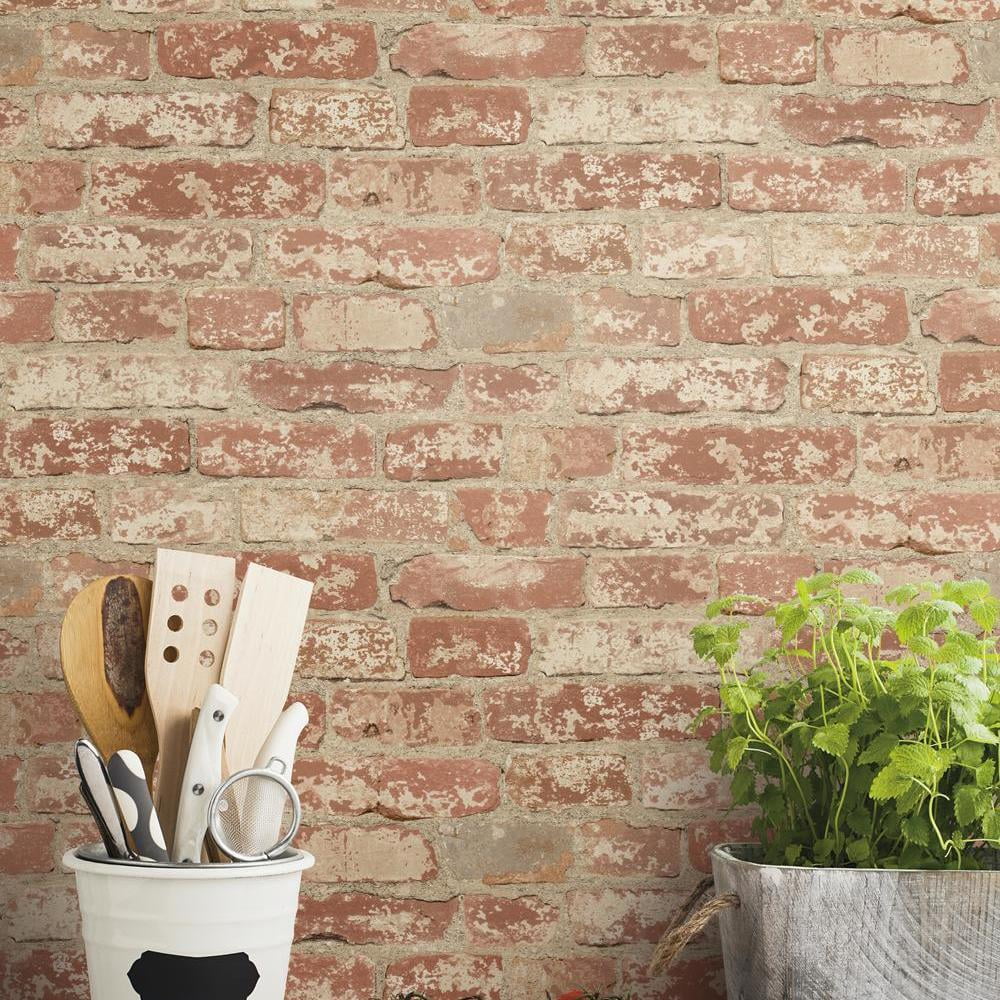 RoomMates Dusty Grey, Peel And Stick Wallpaper 20.5" x 16.5'