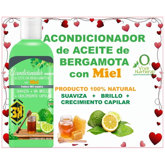 Acondicionador 3H Miel y Derivados 3H con Bergamota y Miel 500 ml