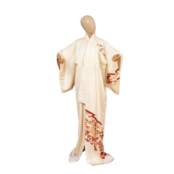 DEAR VANILLA Authentic Traditional Japanese Homongi Kimono for Women Silk Robe Made in Japan KMH-0125