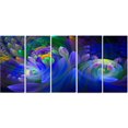 thumbnail image 2 of Tableau sur toile imprimée Design Art Bouquet de fleurs bleus Abstrait, 2 of 2