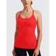 thumbnail image 2 of Top deportivo sin costuras CRZ YOGA para entrenamiento, color rojo oscuro, talla L, 2 of 5