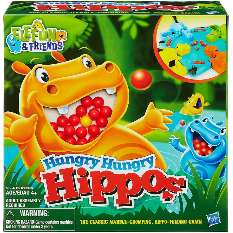 Elefun & friends hungry hungry hippos game + Pressman toy let's go