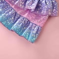 thumbnail image 6 of Girls' Scale Sparkling Layered Ruffle Skirt â Summer Party Rainbow Mini Skirt (3-8Y), 6 of 8