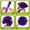 thumbnail image 4 of 32 Piezas De Decoraciones De Mardi Gras, Suministros Para Regalos De Fiesta, Accesorios De Decoración De Mardi Gras, Telón De Fondo Para Colgar En Forma De Remolino, Pompones De Papel De Seda, Guirnal, 4 of 5