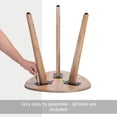 thumbnail image 4 of MH London Wandsworth Solid Mango Wood End Table 18 Inch Rounded Triangle Top Natural, 4 of 10