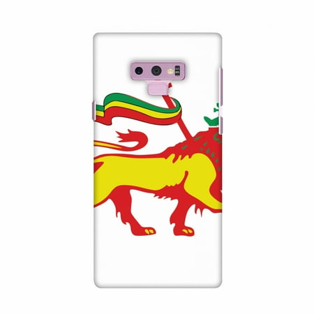 Back On The Case Samsung Galaxy Note9 Case, Premium Handcrafted Designer Hard Shell Snap On Case Shockproof Printed Back Cover for Samsung Galaxy Note9 - Lion of Judah- Ethiopia flag ()