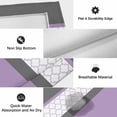 thumbnail image 6 of Purple Morocco Outdoor Rug for Patio/Deck/Porch, Non-Slip Large Area Rug 5 x 8 Ft, Boho Stitching Pattern Stripes Grey Indoor Outdoor Rugs Washable Area Rugs, Reversible Camping Rug Carpet Runner, 6 of 8