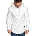 thumbnail image 3 of Luiryar Mens Casual Hooded Pullover Slimd Fit Workout Gym Plain Jogging Hoodies Sweatshirts Lightweight Blouse, 3 of 7