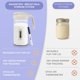 thumbnail image 4 of Jarra para almacenar leche materna Masontops 710 ml con termómetro, 4 of 6