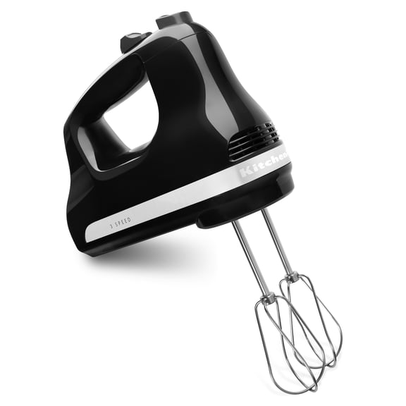 KitchenAid Ultra Power Corded 3-Speed Hand Mixer, Black