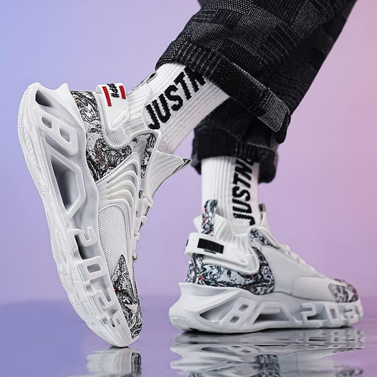 Running Shoes for Men Blade Fashion Sneakers Lightweight Athletic Gym Shoes Tennis Walking Casual Shoes
